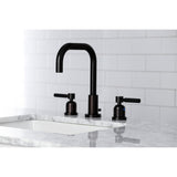 Kaiser FSC8935DKL Two-Handle 3-Hole Deck Mount Widespread Bathroom Faucet with Pop-Up Drain, Oil Rubbed Bronze