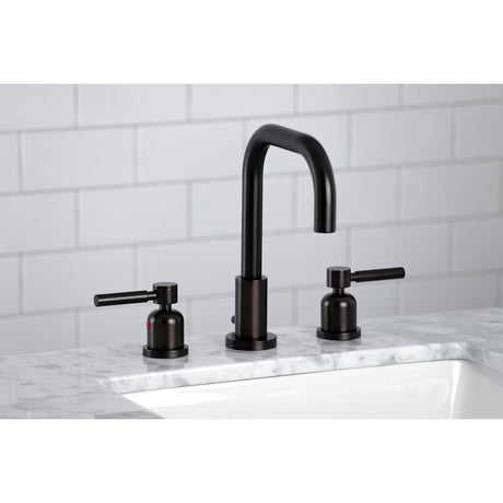 Concord FSC8935DL Two-Handle 3-Hole Deck Mount Widespread Bathroom Faucet with Pop-Up Drain, Oil Rubbed Bronze