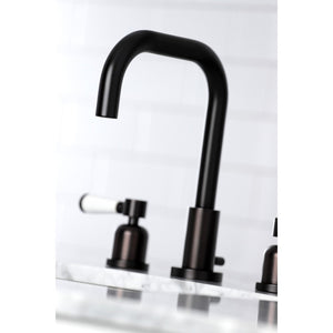 Paris FSC8935DPL Two-Handle 3-Hole Deck Mount Widespread Bathroom Faucet with Pop-Up Drain, Oil Rubbed Bronze