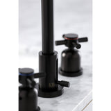 Concord FSC8935DX Two-Handle 3-Hole Deck Mount Widespread Bathroom Faucet with Pop-Up Drain, Oil Rubbed Bronze