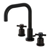 Concord FSC8935DX Two-Handle 3-Hole Deck Mount Widespread Bathroom Faucet with Pop-Up Drain, Oil Rubbed Bronze