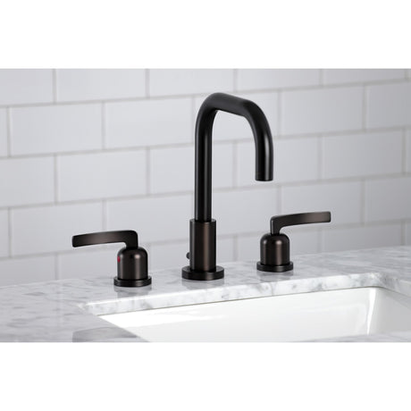 Centurion FSC8935EFL Two-Handle 3-Hole Deck Mount Widespread Bathroom Faucet with Pop-Up Drain, Oil Rubbed Bronze