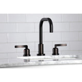Centurion FSC8935EFL Two-Handle 3-Hole Deck Mount Widespread Bathroom Faucet with Pop-Up Drain, Oil Rubbed Bronze