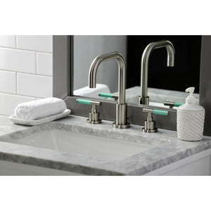 Kaiser FSC8938CKL Two-Handle 3-Hole Deck Mount Widespread Bathroom Faucet with Pop-Up Drain, Brushed Nickel
