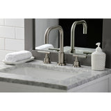 Kaiser FSC8938CKL Two-Handle 3-Hole Deck Mount Widespread Bathroom Faucet with Pop-Up Drain, Brushed Nickel