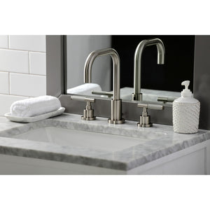 Kaiser FSC8938CKL Two-Handle 3-Hole Deck Mount Widespread Bathroom Faucet with Pop-Up Drain, Brushed Nickel