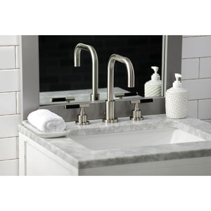 Kaiser FSC8938CKL Two-Handle 3-Hole Deck Mount Widespread Bathroom Faucet with Pop-Up Drain, Brushed Nickel