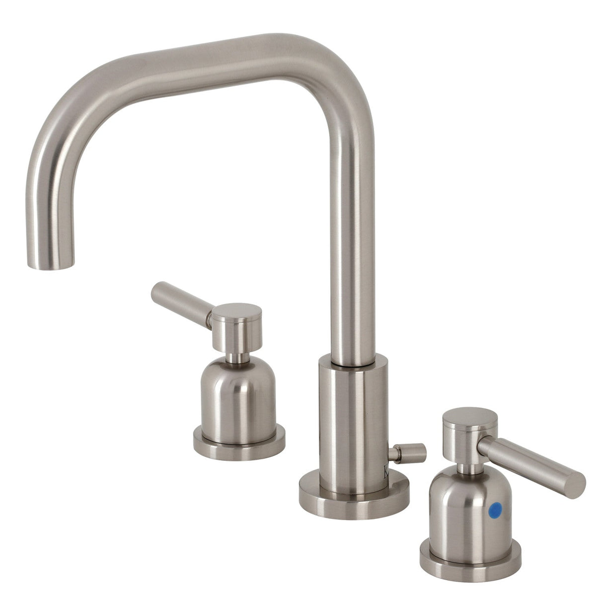 Concord FSC8938DL Two-Handle 3-Hole Deck Mount Widespread Bathroom Faucet with Pop-Up Drain, Brushed Nickel