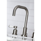 Paris FSC8938DPL Two-Handle 3-Hole Deck Mount Widespread Bathroom Faucet with Pop-Up Drain, Brushed Nickel