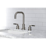Centurion FSC8938EFL Two-Handle 3-Hole Deck Mount Widespread Bathroom Faucet with Pop-Up Drain, Brushed Nickel