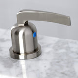 Centurion FSC8938EFL Two-Handle 3-Hole Deck Mount Widespread Bathroom Faucet with Pop-Up Drain, Brushed Nickel