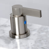 NuvoFusion FSC8938NDL Two-Handle 3-Hole Deck Mount Widespread Bathroom Faucet with Pop-Up Drain, Brushed Nickel