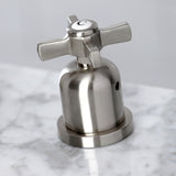 Millennium FSC8938ZX Two-Handle 3-Hole Deck Mount Widespread Bathroom Faucet with Pop-Up Drain, Brushed Nickel