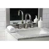 Kaiser FSC8939CKL Two-Handle 3-Hole Deck Mount Widespread Bathroom Faucet with Pop-Up Drain, Polished Nickel