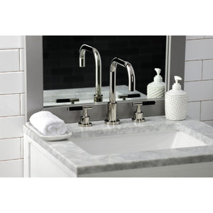 Kaiser FSC8939CKL Two-Handle 3-Hole Deck Mount Widespread Bathroom Faucet with Pop-Up Drain, Polished Nickel