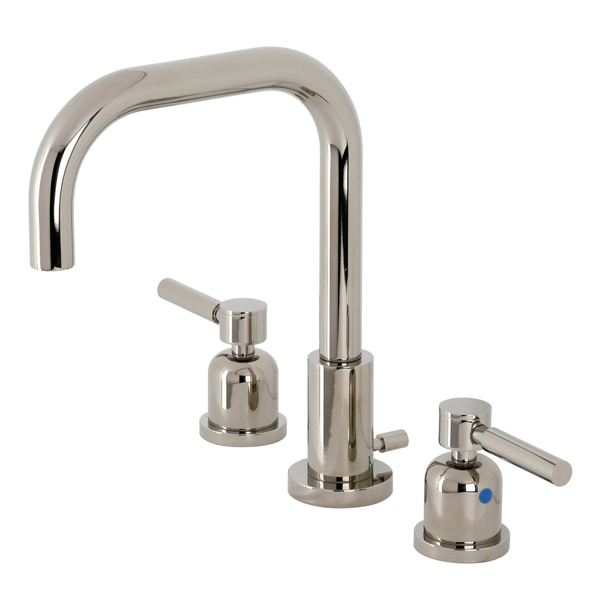 Concord FSC8939DL Two-Handle 3-Hole Deck Mount Widespread Bathroom Faucet with Pop-Up Drain, Polished Nickel