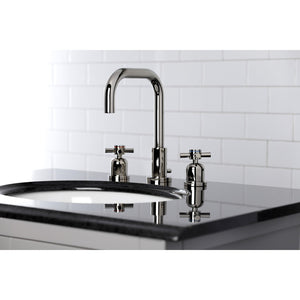 Concord FSC8939DX Two-Handle 3-Hole Deck Mount Widespread Bathroom Faucet with Pop-Up Drain, Polished Nickel