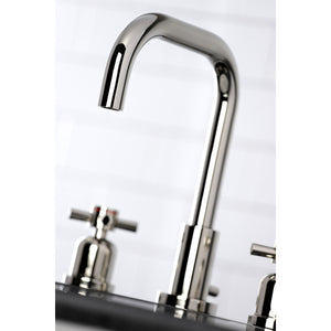 Concord FSC8939DX Two-Handle 3-Hole Deck Mount Widespread Bathroom Faucet with Pop-Up Drain, Polished Nickel