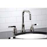 Centurion FSC8939EFL Two-Handle 3-Hole Deck Mount Widespread Bathroom Faucet with Pop-Up Drain, Polished Nickel