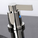NuvoFusion FSC8939NDL Two-Handle 3-Hole Deck Mount Widespread Bathroom Faucet with Pop-Up Drain, Polished Nickel