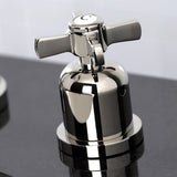 Millennium FSC8939ZX Two-Handle 3-Hole Deck Mount Widespread Bathroom Faucet with Pop-Up Drain, Polished Nickel