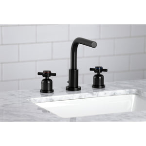 Concord FSC8950DX Two-Handle 3-Hole Deck Mount Widespread Bathroom Faucet with Pop-Up Drain, Matte Black