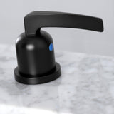Centurion FSC8950EFL Two-Handle 3-Hole Deck Mount Widespread Bathroom Faucet with Pop-Up Drain, Matte Black