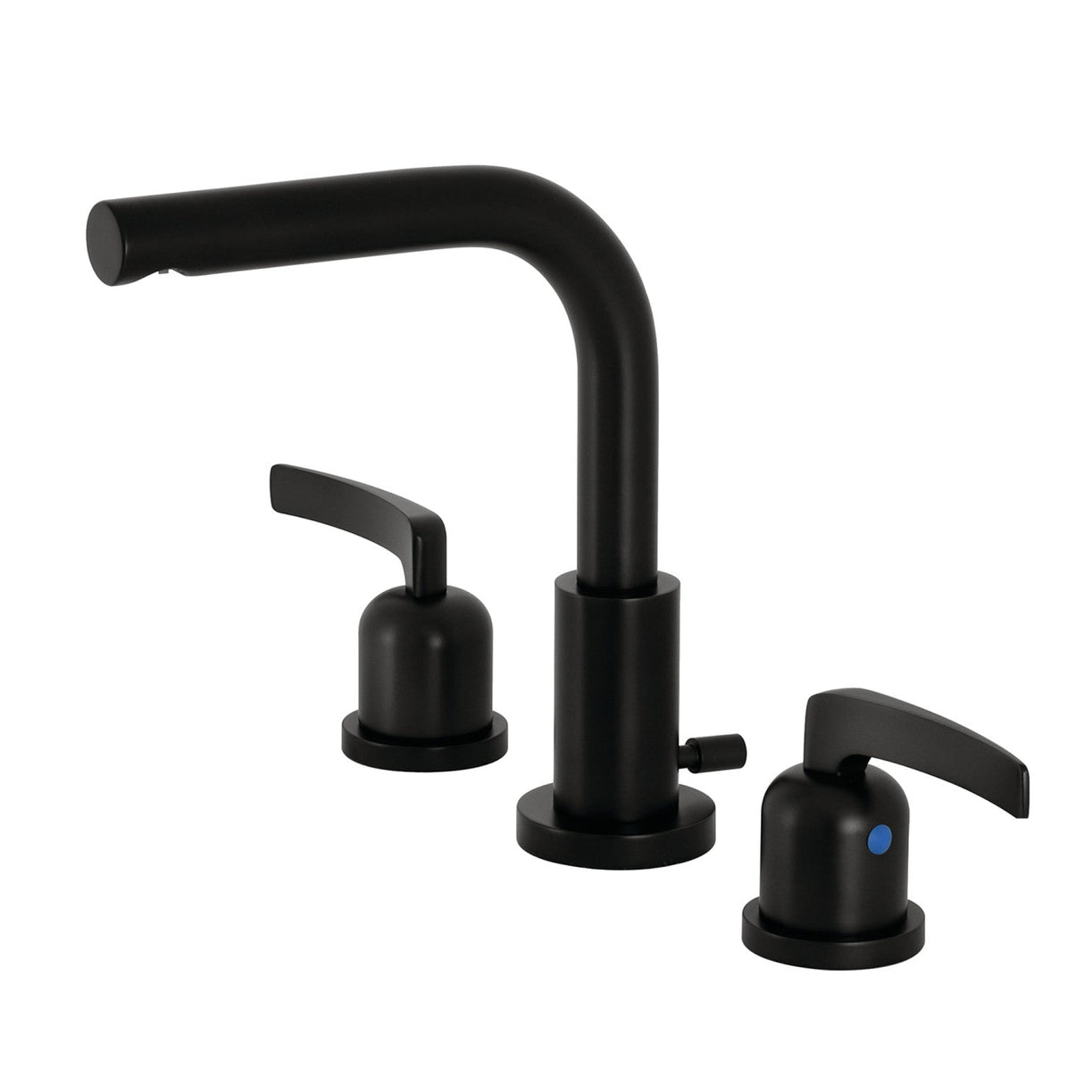 Centurion FSC8950EFL Two-Handle 3-Hole Deck Mount Widespread Bathroom Faucet with Pop-Up Drain, Matte Black