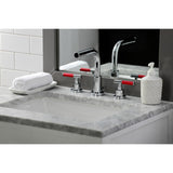 Kaiser FSC8951CKL Two-Handle 3-Hole Deck Mount Widespread Bathroom Faucet with Pop-Up Drain, Polished Chrome
