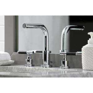 Kaiser FSC8951CKL Two-Handle 3-Hole Deck Mount Widespread Bathroom Faucet with Pop-Up Drain, Polished Chrome