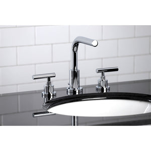 Manhattan FSC8951CML Two-Handle 3-Hole Deck Mount Widespread Bathroom Faucet with Pop-Up Drain, Polished Chrome
