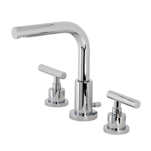 Manhattan FSC8951CML Two-Handle 3-Hole Deck Mount Widespread Bathroom Faucet with Pop-Up Drain, Polished Chrome
