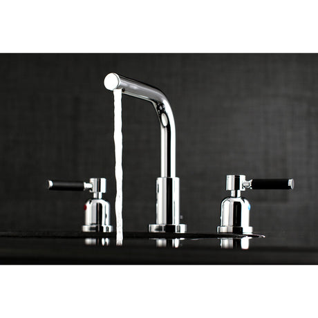 Kaiser FSC8951DKL Two-Handle 3-Hole Deck Mount Widespread Bathroom Faucet with Pop-Up Drain, Polished Chrome