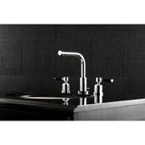 Kaiser FSC8951DKL Two-Handle 3-Hole Deck Mount Widespread Bathroom Faucet with Pop-Up Drain, Polished Chrome