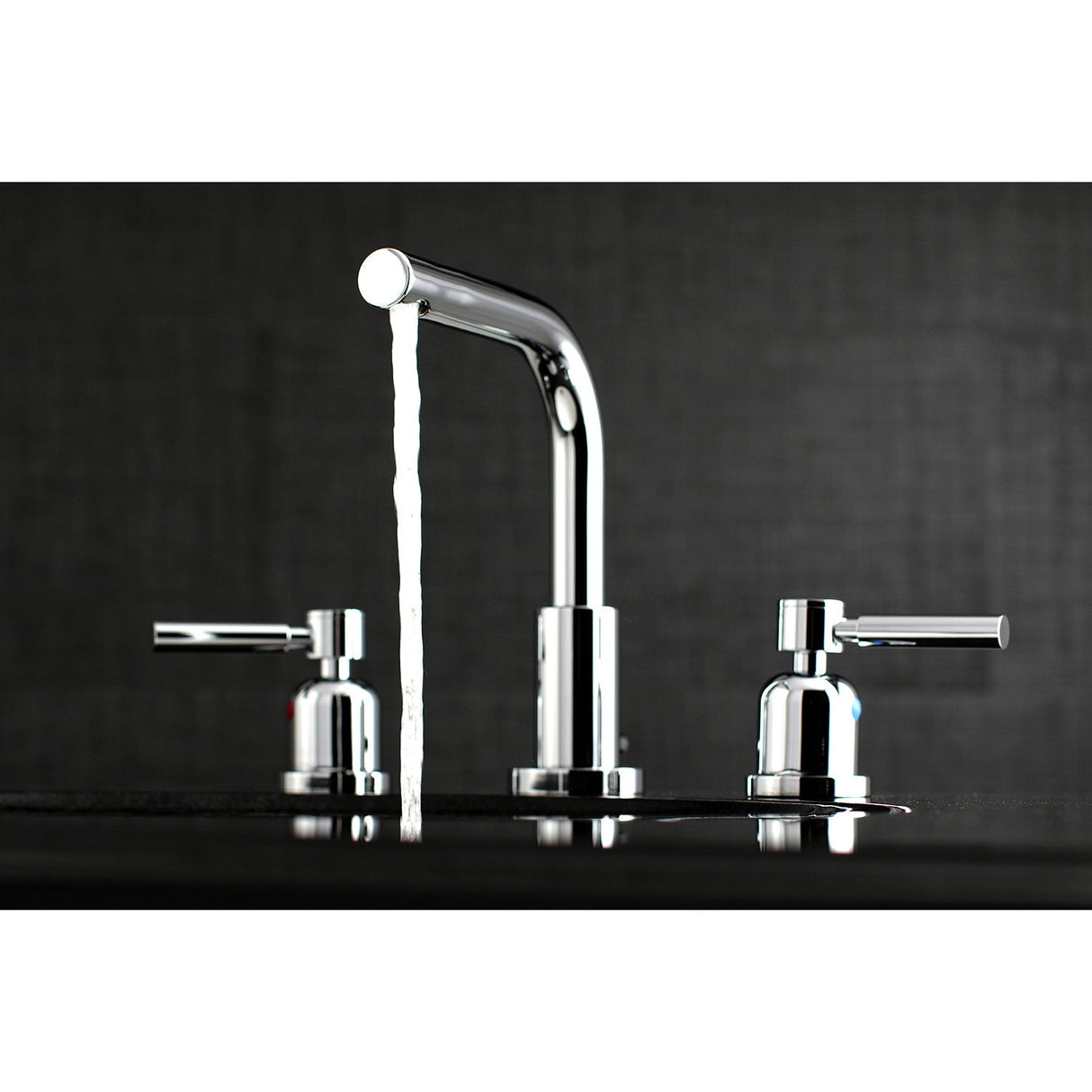 Concord FSC8951DL Two-Handle 3-Hole Deck Mount Widespread Bathroom Faucet with Pop-Up Drain, Polished Chrome