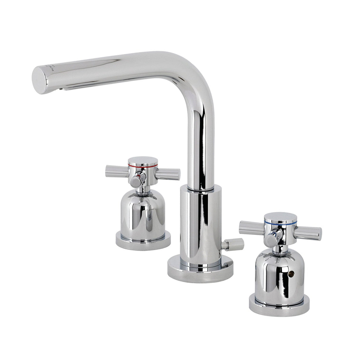 Concord FSC8951DX Two-Handle 3-Hole Deck Mount Widespread Bathroom Faucet with Pop-Up Drain, Polished Chrome