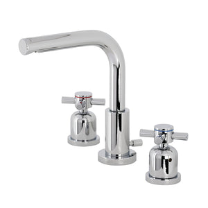 Concord FSC8951DX Two-Handle 3-Hole Deck Mount Widespread Bathroom Faucet with Pop-Up Drain, Polished Chrome