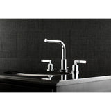 Centurion FSC8951EFL Two-Handle 3-Hole Deck Mount Widespread Bathroom Faucet with Pop-Up Drain, Polished Chrome