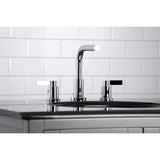 NuvoFusion FSC8951NDL Two-Handle 3-Hole Deck Mount Widespread Bathroom Faucet with Pop-Up Drain, Polished Chrome