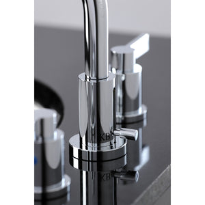 NuvoFusion FSC8951NDL Two-Handle 3-Hole Deck Mount Widespread Bathroom Faucet with Pop-Up Drain, Polished Chrome