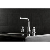 Millennium FSC8951ZX Two-Handle 3-Hole Deck Mount Widespread Bathroom Faucet with Pop-Up Drain, Polished Chrome