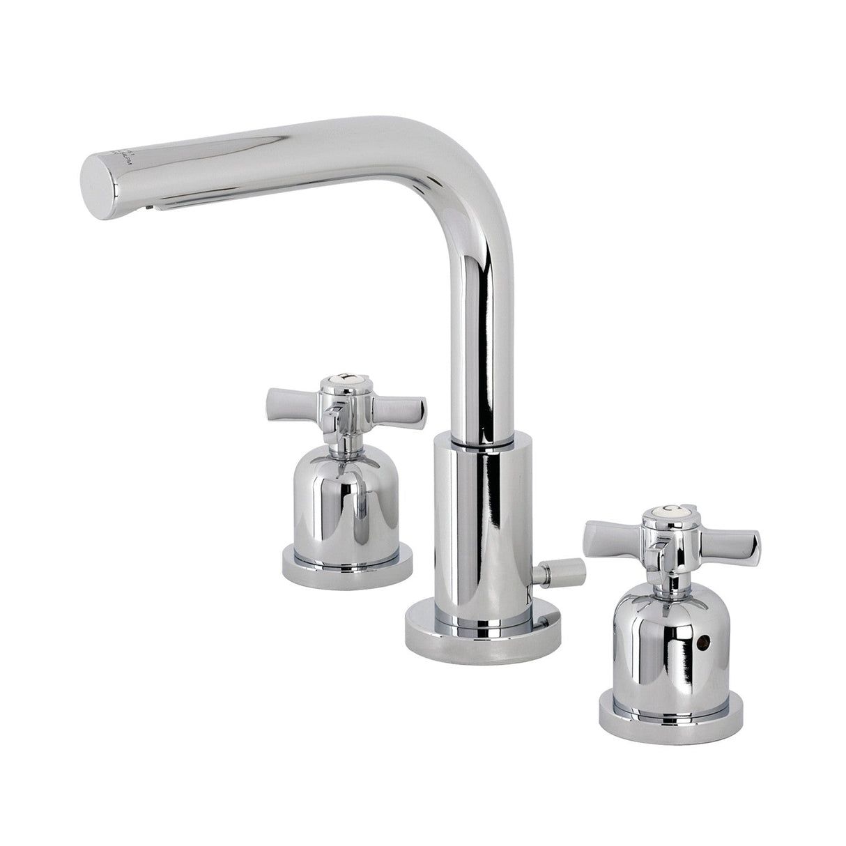 Millennium FSC8951ZX Two-Handle 3-Hole Deck Mount Widespread Bathroom Faucet with Pop-Up Drain, Polished Chrome