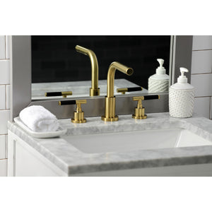 Kaiser FSC8953CKL Two-Handle 3-Hole Deck Mount Widespread Bathroom Faucet with Pop-Up Drain, Brushed Brass