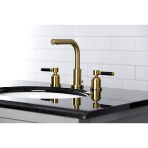 Kaiser FSC8953DKL Two-Handle 3-Hole Deck Mount Widespread Bathroom Faucet with Pop-Up Drain, Brushed Brass
