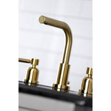 Concord FSC8953DL Two-Handle 3-Hole Deck Mount Widespread Bathroom Faucet with Pop-Up Drain, Brushed Brass