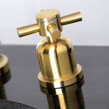 Concord FSC8953DX Two-Handle 3-Hole Deck Mount Widespread Bathroom Faucet with Pop-Up Drain, Brushed Brass