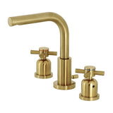 Concord FSC8953DX Two-Handle 3-Hole Deck Mount Widespread Bathroom Faucet with Pop-Up Drain, Brushed Brass