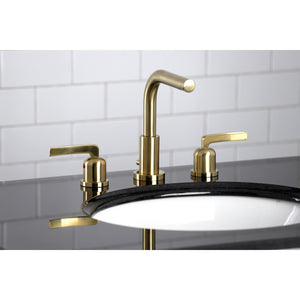 Centurion FSC8953EFL Two-Handle 3-Hole Deck Mount Widespread Bathroom Faucet with Pop-Up Drain, Brushed Brass