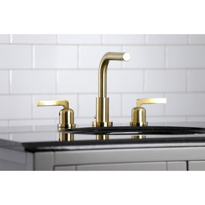 Centurion FSC8953EFL Two-Handle 3-Hole Deck Mount Widespread Bathroom Faucet with Pop-Up Drain, Brushed Brass