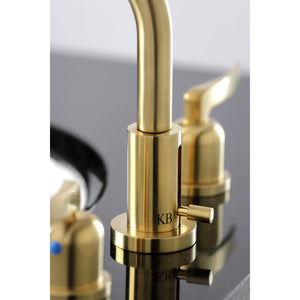 Centurion FSC8953EFL Two-Handle 3-Hole Deck Mount Widespread Bathroom Faucet with Pop-Up Drain, Brushed Brass